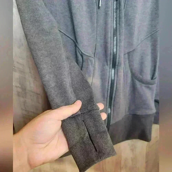 Athleta CYA Define Zip Up Hoodie Athletic Jacket Grey Size XXS Women’s - Picture 6 of 15